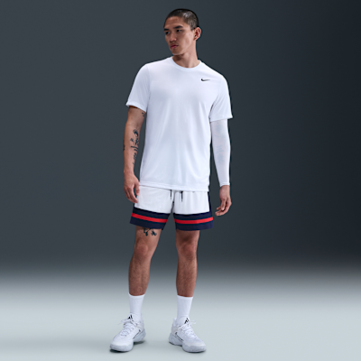 Nike ホワイトショートパンツ　フェデラー　ナダル　サイズM Nike ホワイトショートパンツ フェデラー ナダル サイズM - メルカリ